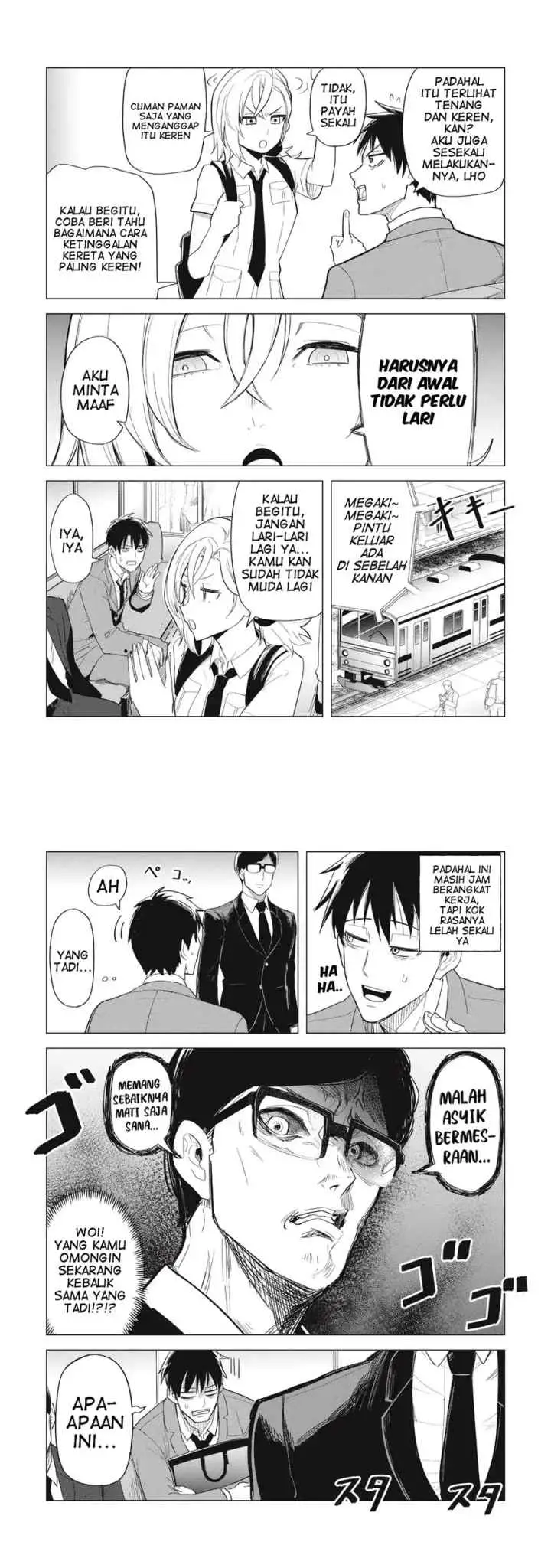 Asa no Tsuukin Densha de, Yatara to Hanashikakete Kuru Joshikousei chapter 2 halaman 8