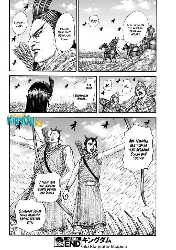 Kingdom chapter 858 halaman 19