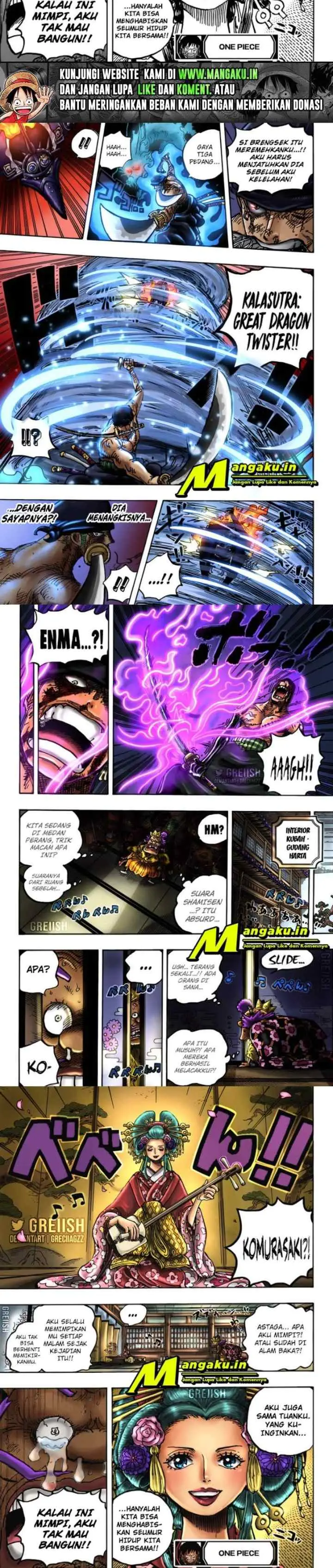 One Piece chapter 1032 halaman 6