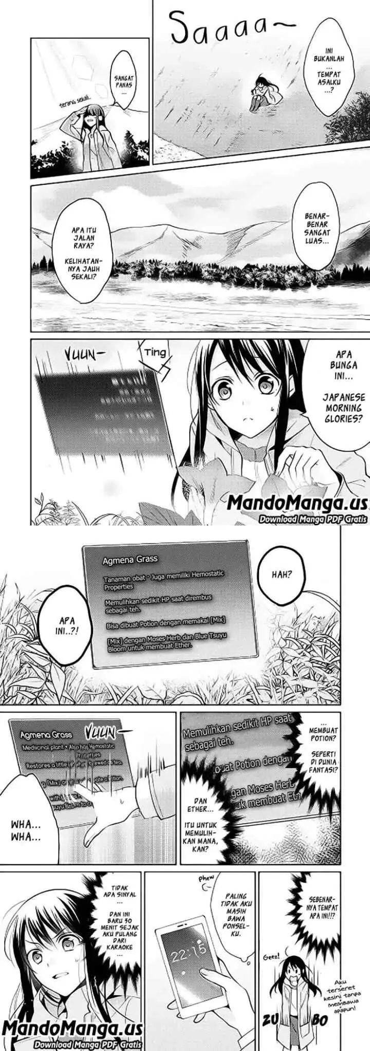 Isekai de ~Kuro no Iyashi Te~ tte Yobareteimasu chapter 1 halaman 4
