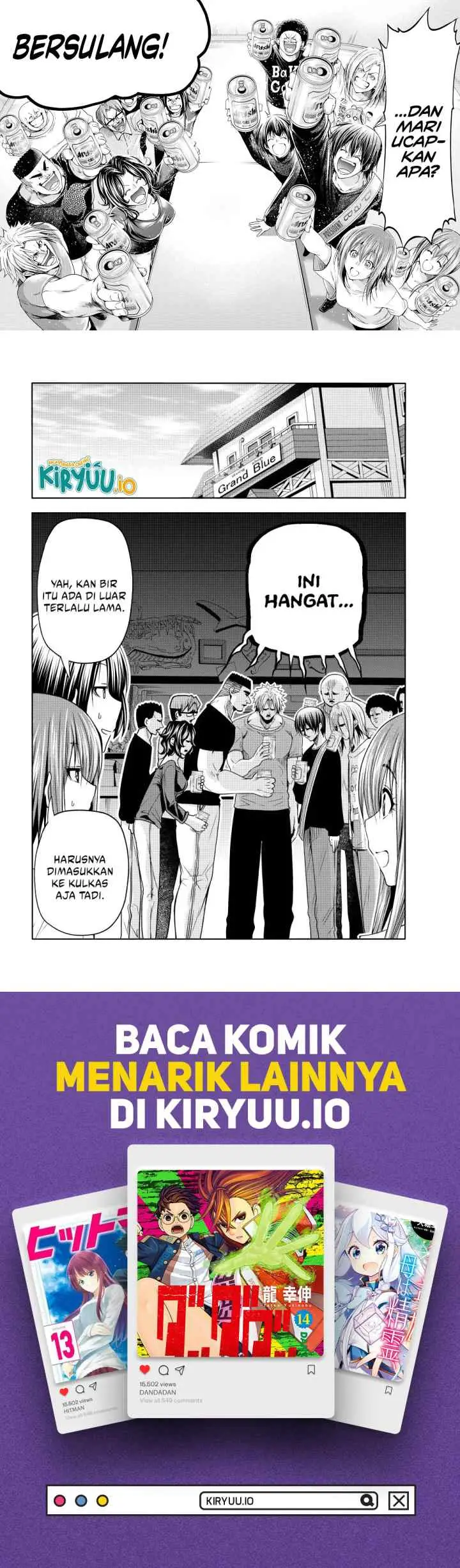 Grand Blue chapter 105 halaman 18