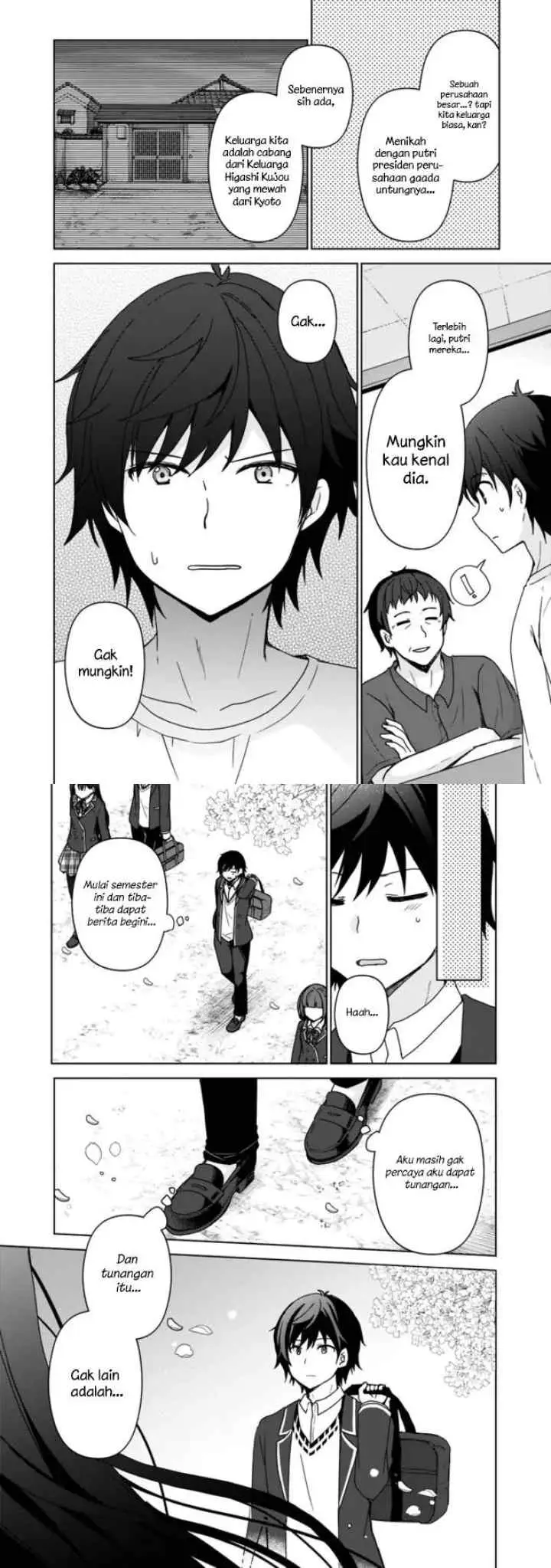 Iinazuke ga Dekita to Omottara, Sono Iinazuke ga Gakkou de Yuumei na chapter 1.1 halaman 4