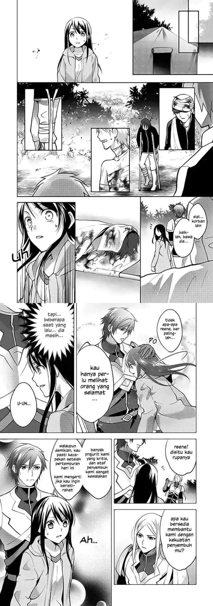Isekai de ~Kuro no Iyashi Te~ tte Yobareteimasu chapter 4 halaman 8