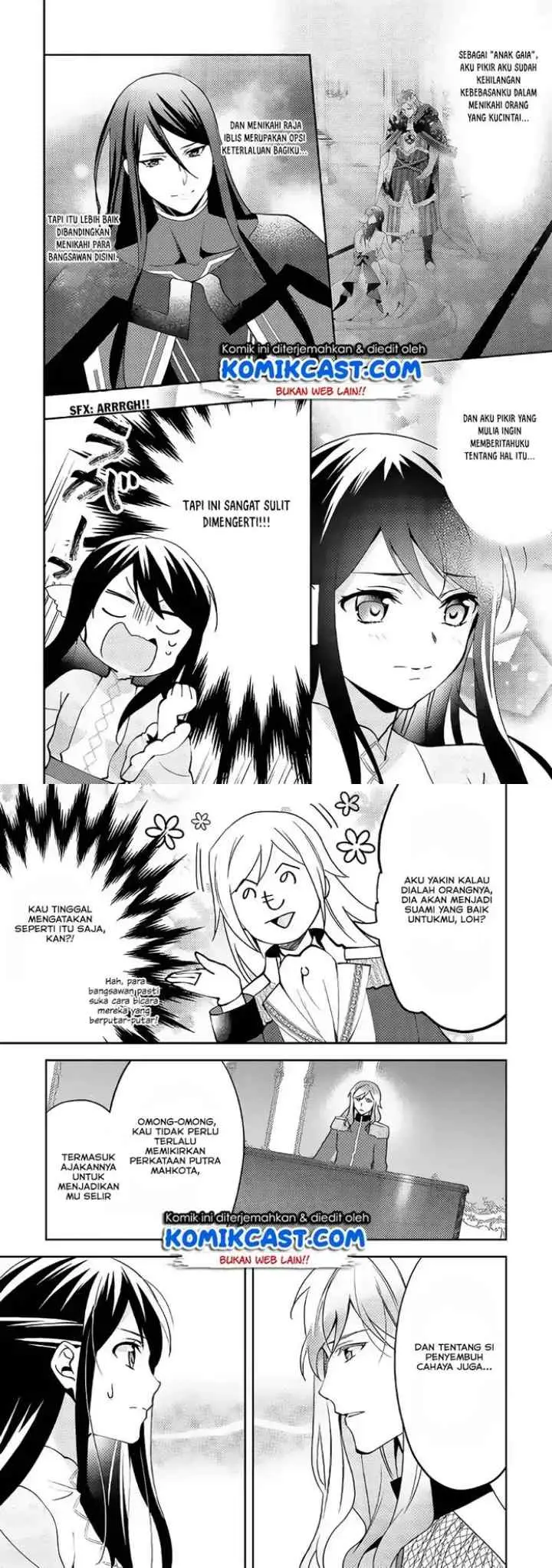Isekai de ~Kuro no Iyashi Te~ tte Yobareteimasu chapter 38 halaman 8