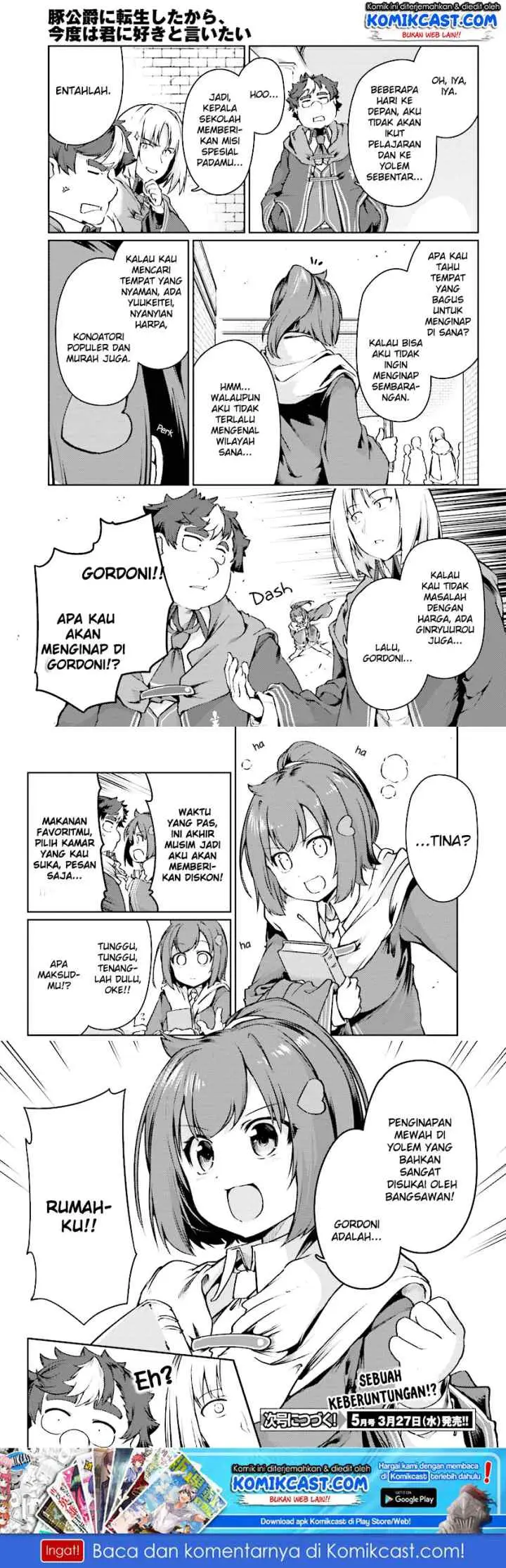 Buta Koushaku ni Tensei shita kara Kondo wa Kimi ni Suki to Iitai chapter 13 halaman 12