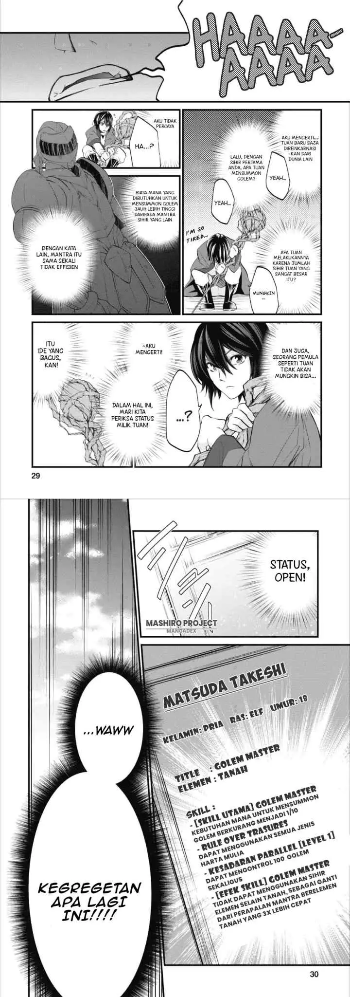 Arafoo Shachiku no Golem Master chapter 1 halaman 15