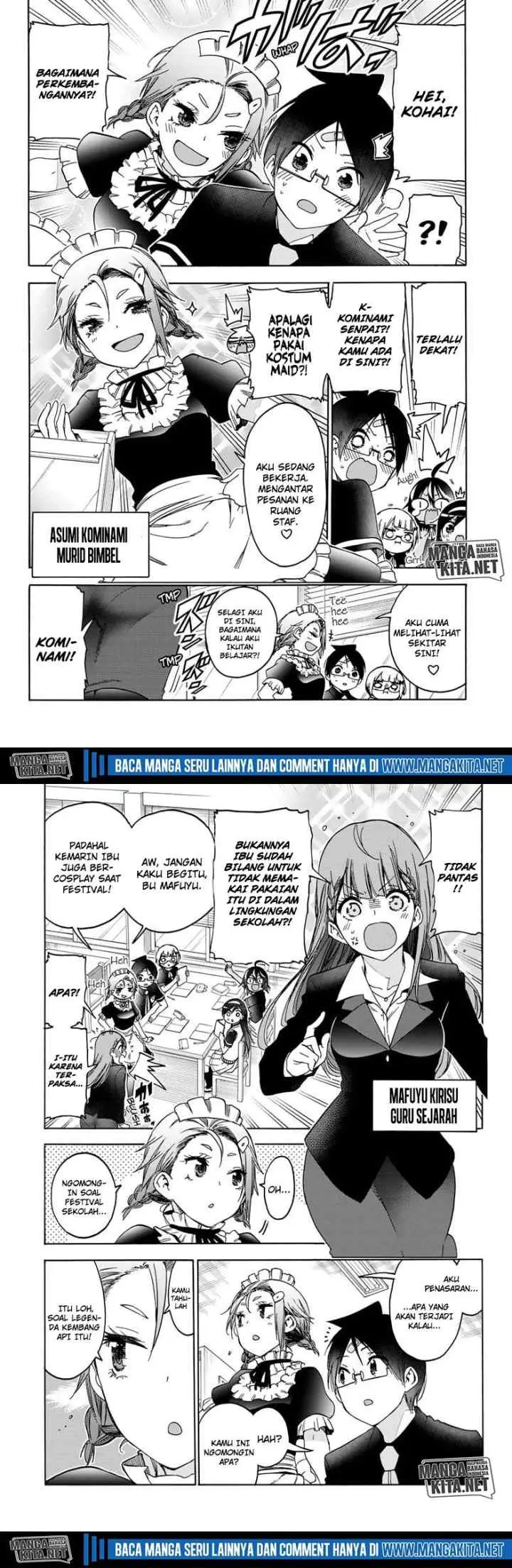 Bokutachi wa Benkyou ga Dekinai chapter 187 halaman 4