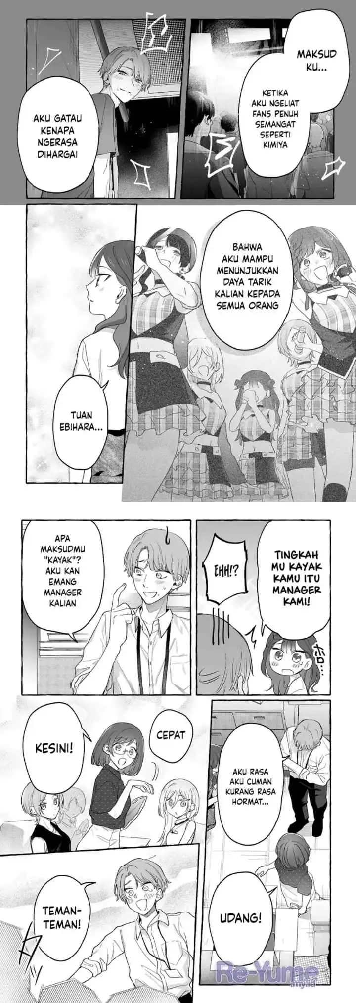 Damedol to Sekai ni Hitori Dake no Fan chapter 30 halaman 8