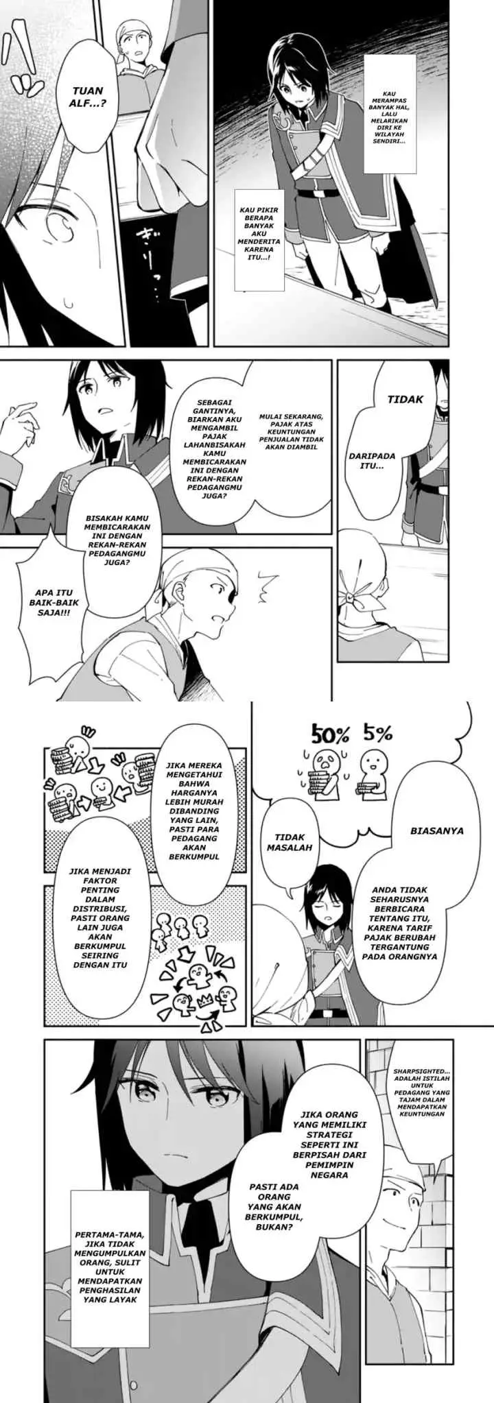 Binbou Kokka no Kuroji Kaikaku ~Kanemouke no Tame Nara Shudan o Erabanai ore ga, Naze ka Zessansarete iru Ken ni Tsuite~ chapter 2.2 halaman 6