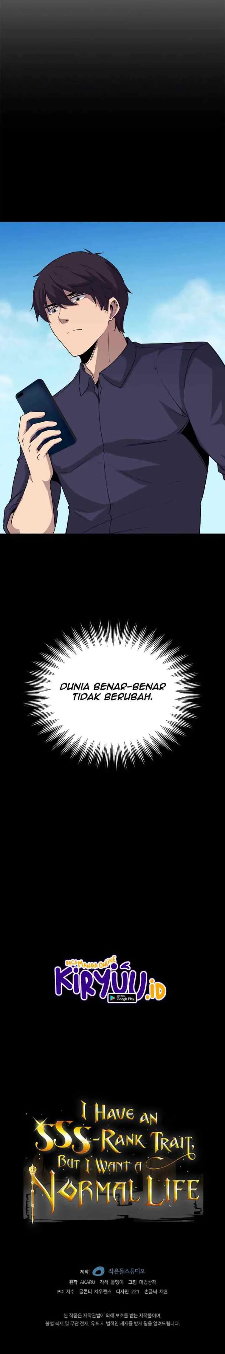 I have an SSS-rank Trait, but I want a Normal Life chapter 33 halaman 15