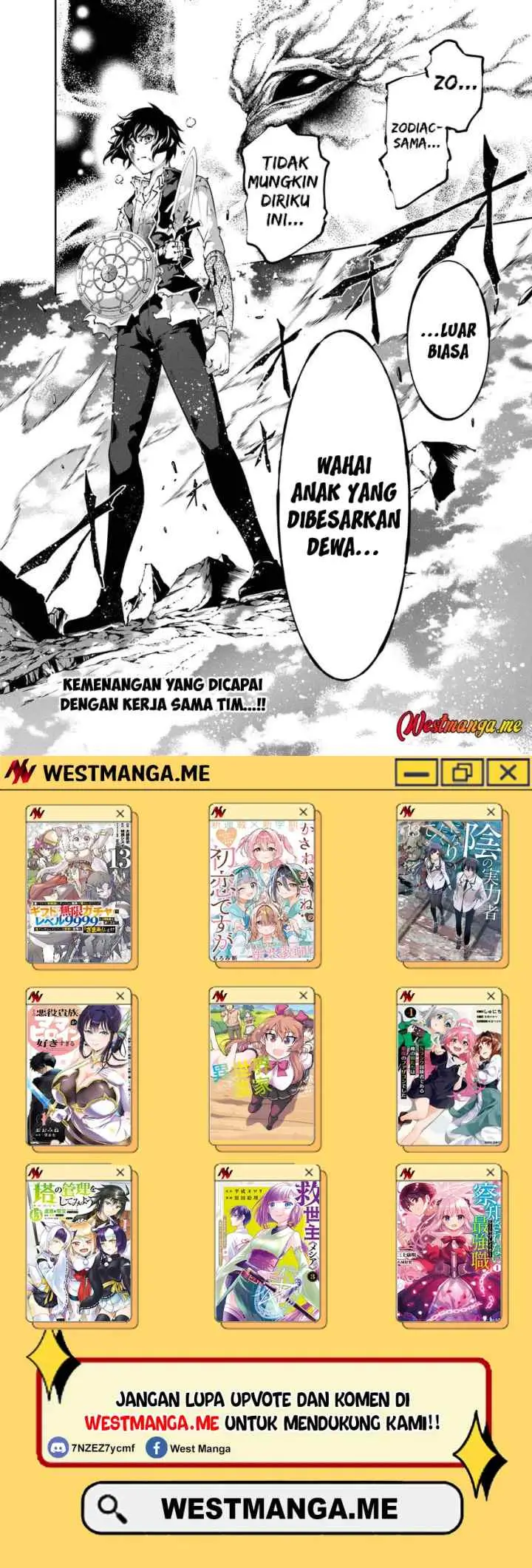 Kamigami ni Sodaterare Shimo no, Saikyou to Naru chapter 59 halaman 13