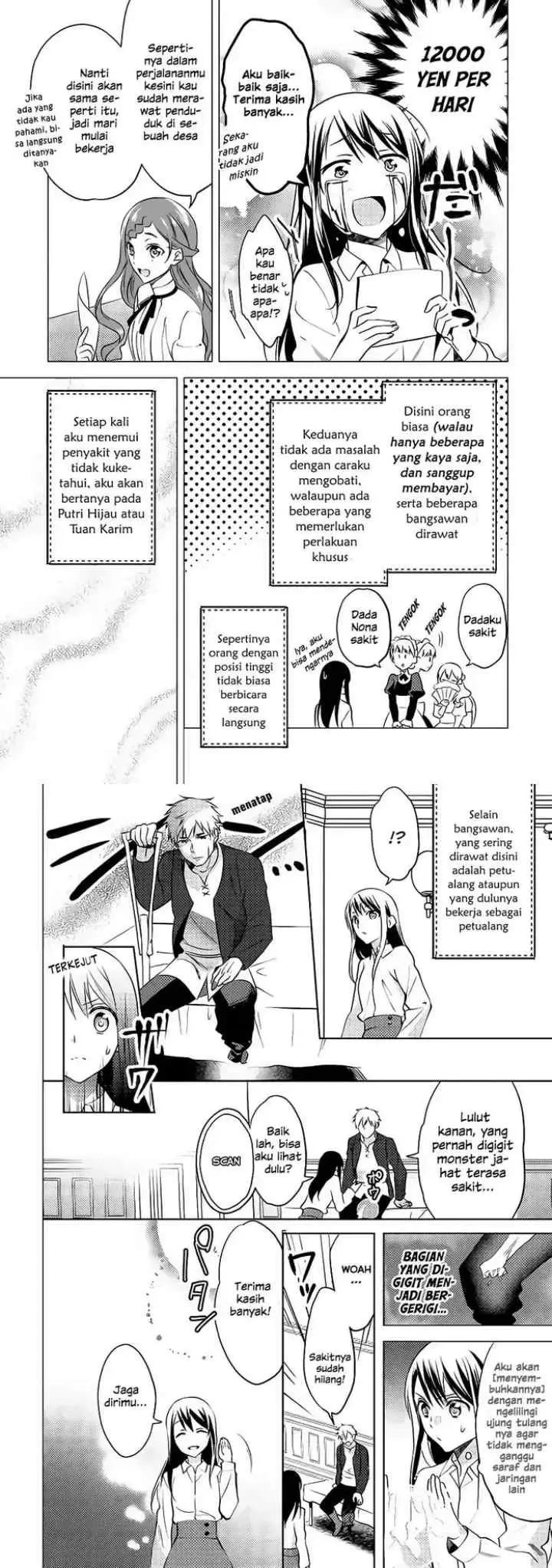 Isekai de ~Kuro no Iyashi Te~ tte Yobareteimasu chapter 9 halaman 6