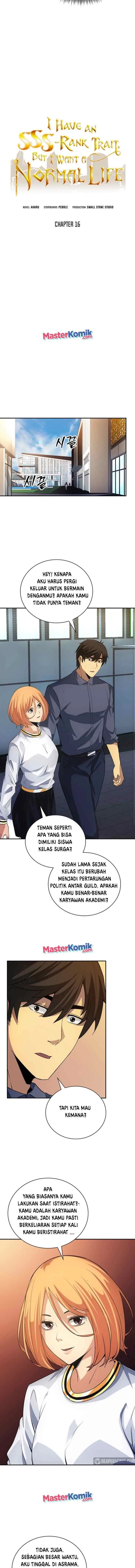 I have an SSS-rank Trait, but I want a Normal Life chapter 16 halaman 6