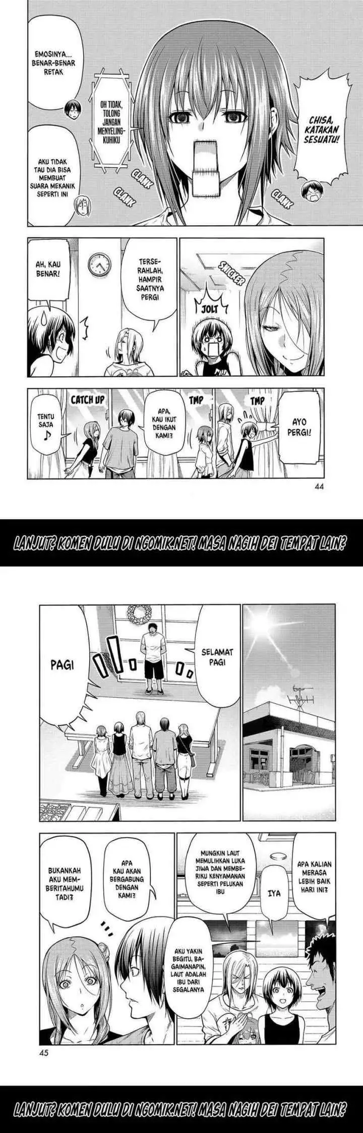 Grand Blue chapter 68.1 halaman 4