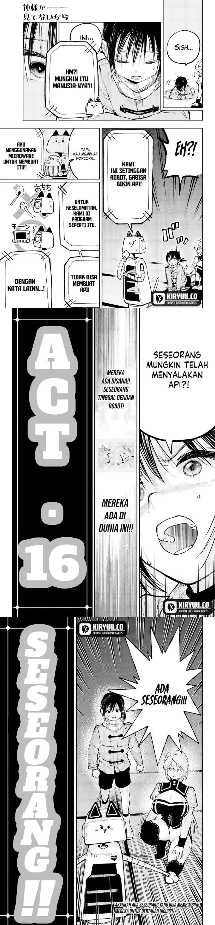 Kami-sama ga Mitenai kara chapter 4 halaman 17