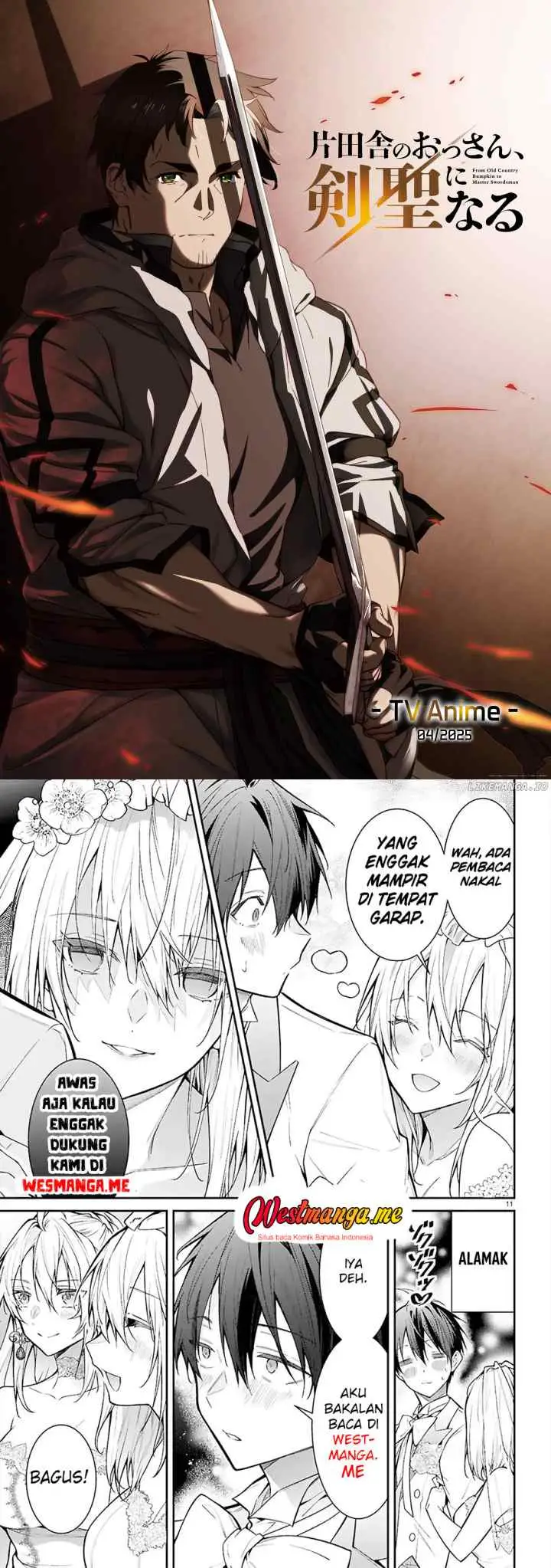 Katainaka no Ossan, Kensei ni Naru ~tada no inaka no kenjutsu shihan datta no ni, taisei shita deshi-tachi ga ore wo hottekurenai ken~ chapter 37 halaman 18