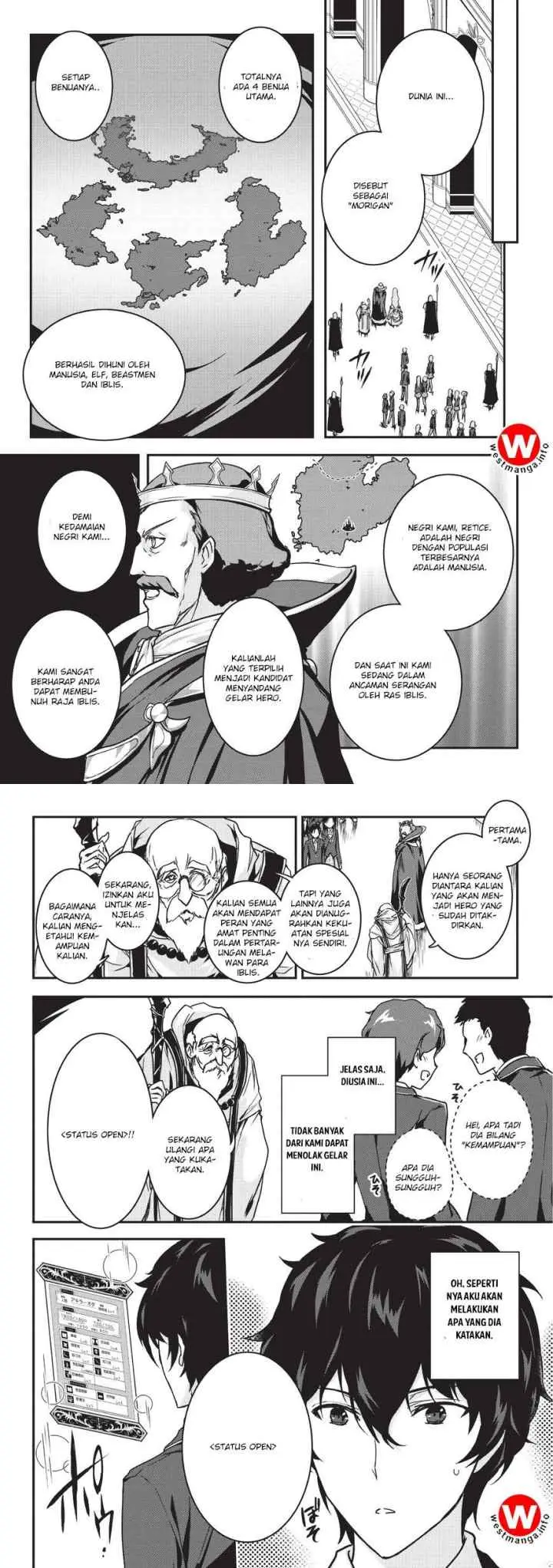 Assassin de aru ore no Sutetasu ga Yuusha yori mo Akiraka ni Tsuyoi Nodaga chapter 1 halaman 4