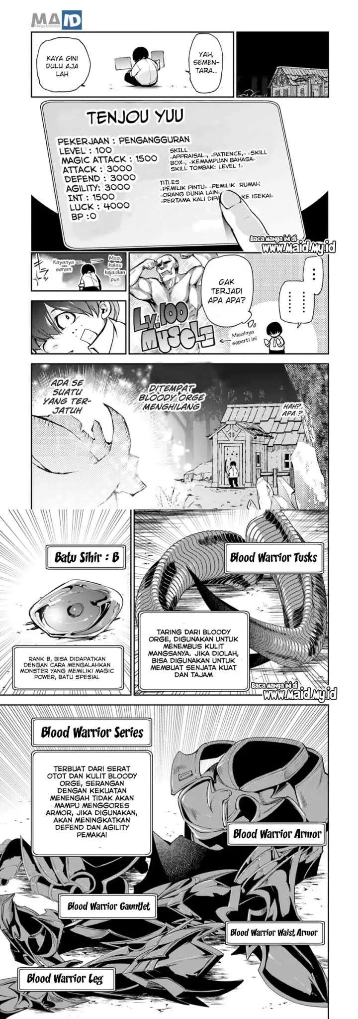 Isekai de Cheat Skill wo te ni Shita ore wa, Genjitsu Sekai wo mo Musou Suru ~Level Up wa Jinsei wo Kaeta~ chapter 2 halaman 8