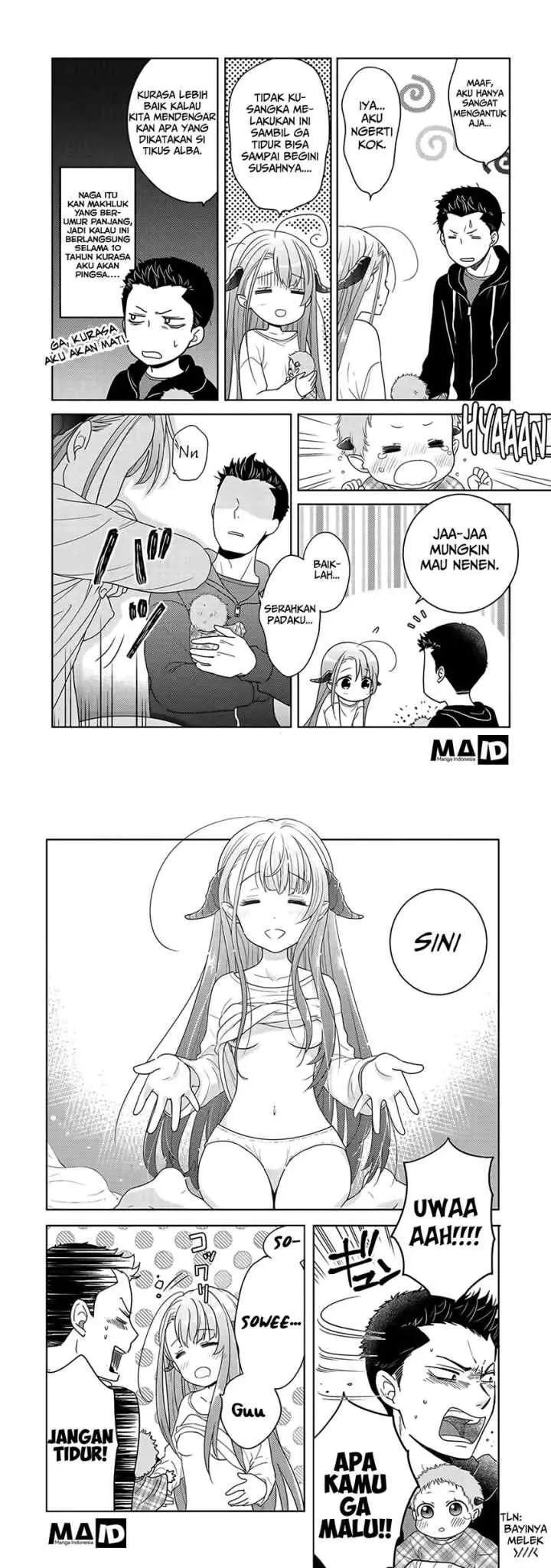 Kitaku Tochuu de Yome to Musume ga Dekita n dakedo Dragon datta chapter 4 halaman 10