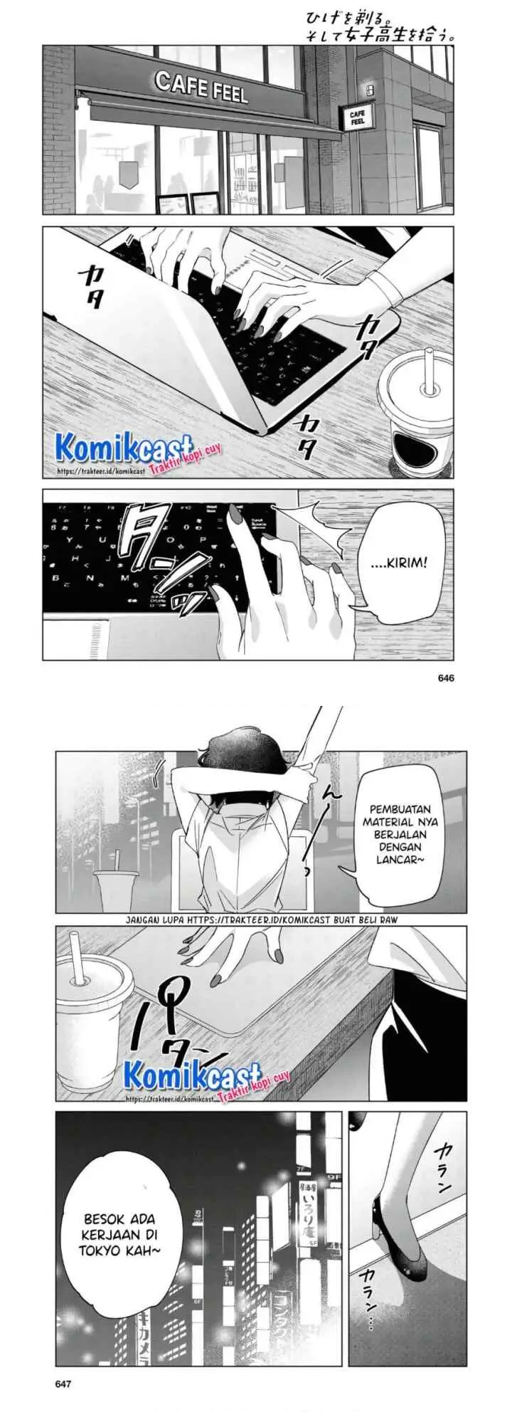 Hige Wo Soru. Soshite Joshikosei Wo Hirou chapter 25 halaman 17