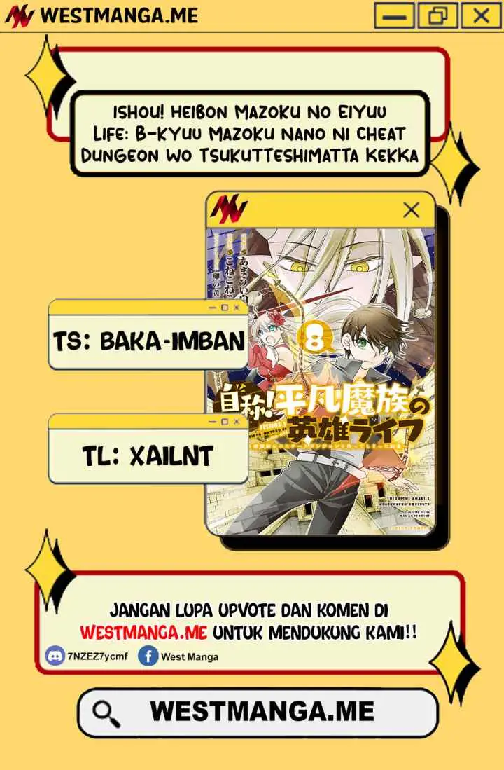 Jishou! Heibon Mazoku no Eiyuu Life: B-kyuu Mazoku nano ni Cheat Dungeon wo Tsukutteshimatta Kekka chapter 55 halaman 4