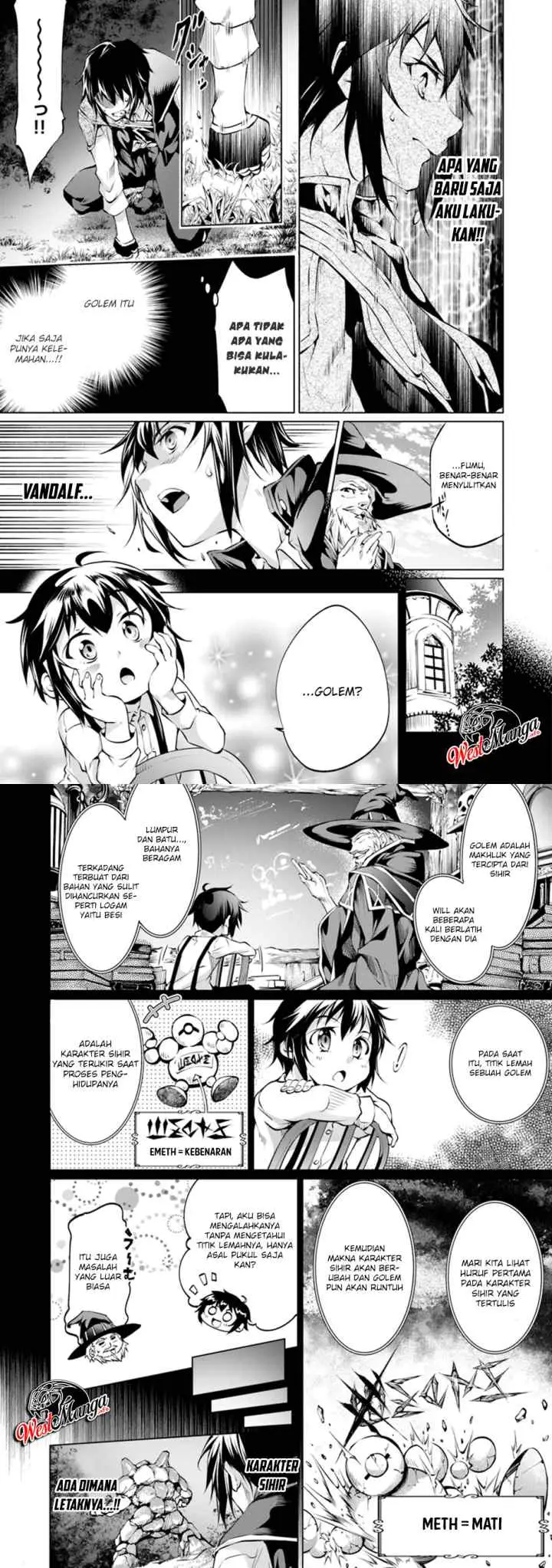 Kamigami ni Sodaterare Shimo no, Saikyou to Naru chapter 5.2 halaman 4