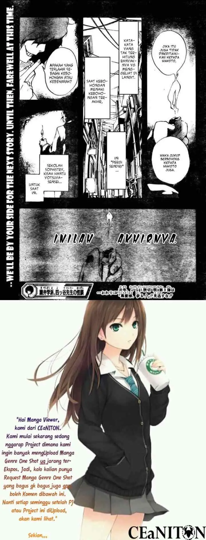 Kiben Gakuha, Yotsuya Senpai no Kaidan chapter 0 halaman 15