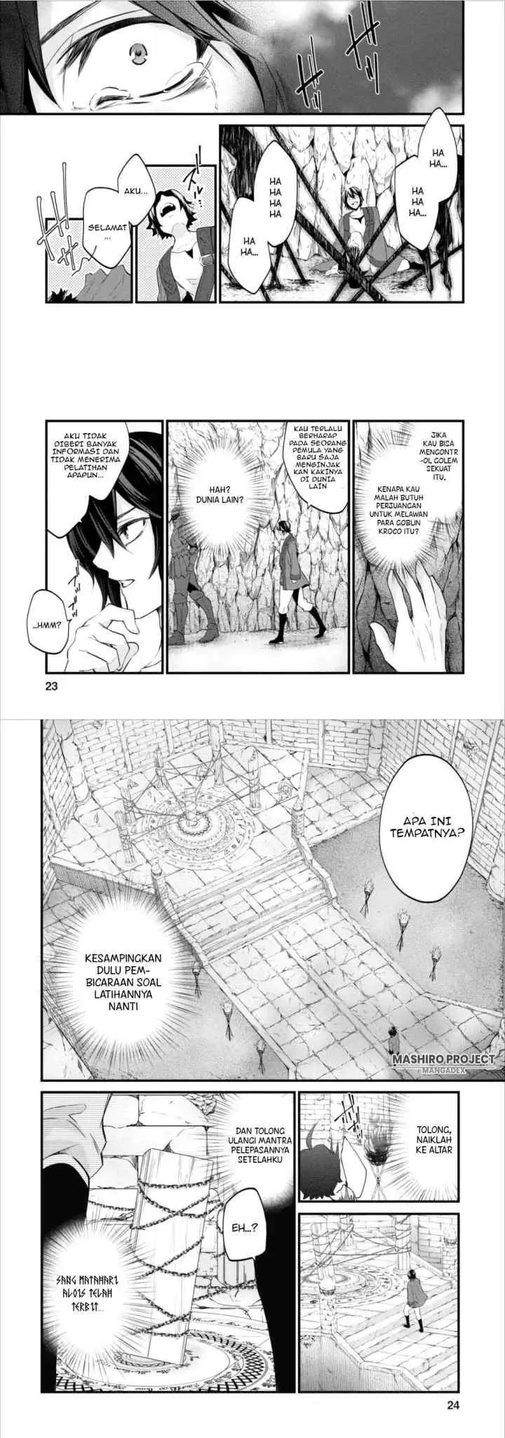 Arafoo Shachiku no Golem Master chapter 1 halaman 12