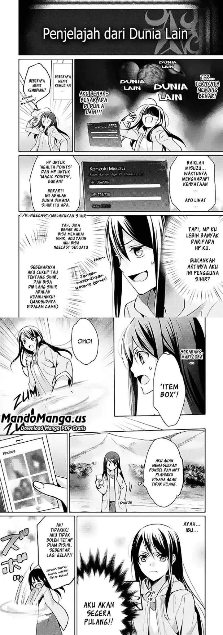 Isekai de ~Kuro no Iyashi Te~ tte Yobareteimasu chapter 1 halaman 6