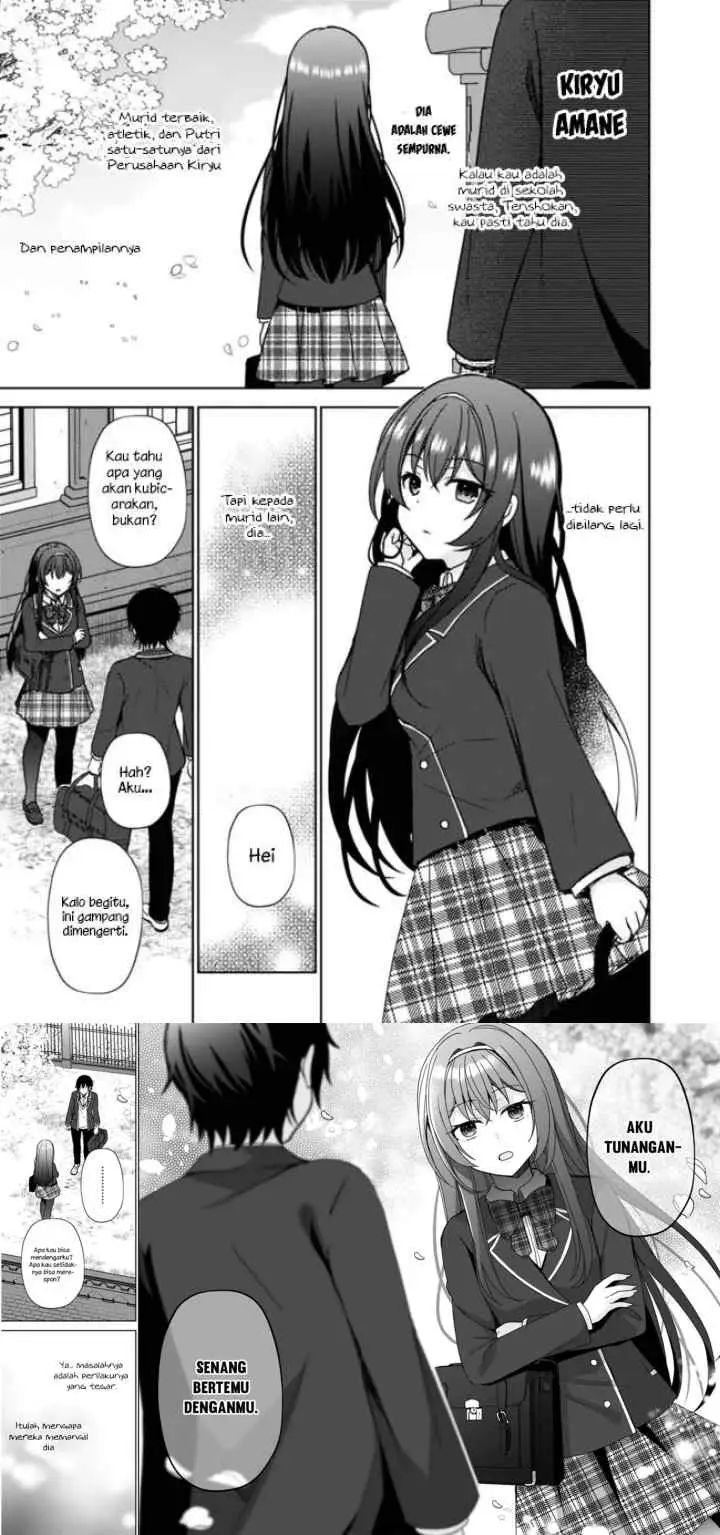 Iinazuke ga Dekita to Omottara, Sono Iinazuke ga Gakkou de Yuumei na chapter 1.1 halaman 8