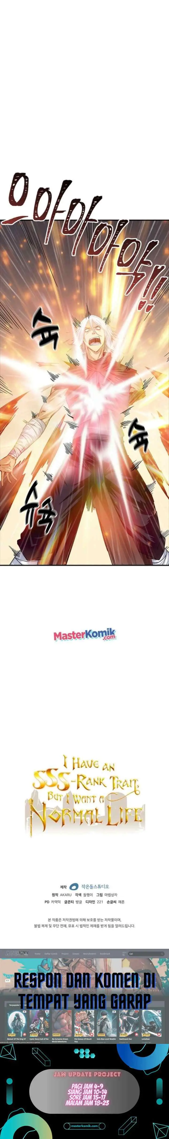 I have an SSS-rank Trait, but I want a Normal Life chapter 14 halaman 18