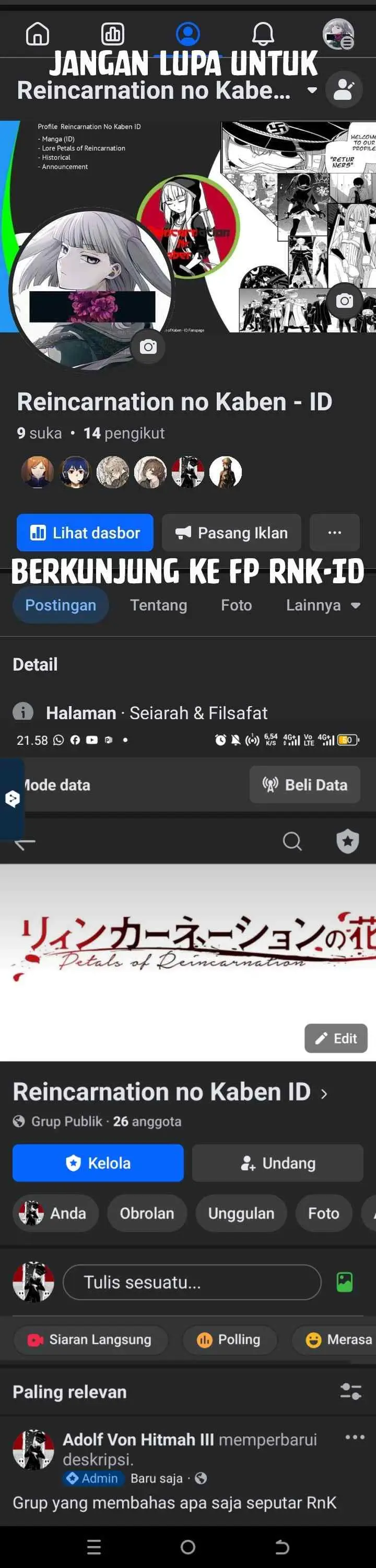 Reincarnation no Kaben chapter 64 halaman 16