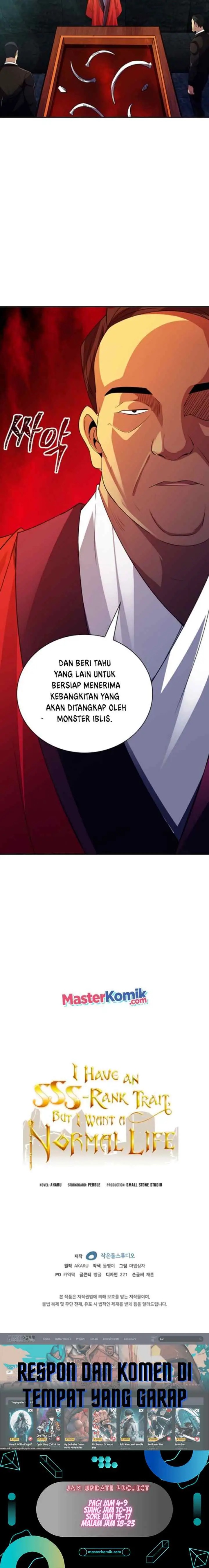 I have an SSS-rank Trait, but I want a Normal Life chapter 18 halaman 16