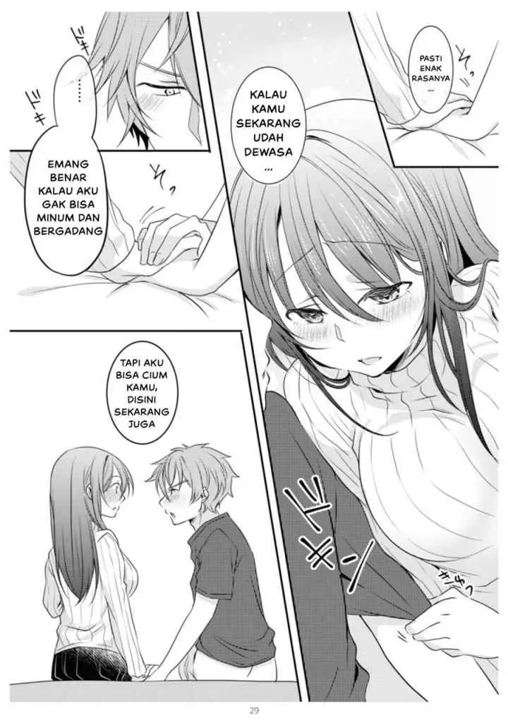 Jitsu wa Ryouomoi Kamo Shirenai Onee-san to Chuusan Danshi no Hanashi chapter 9 halaman 4