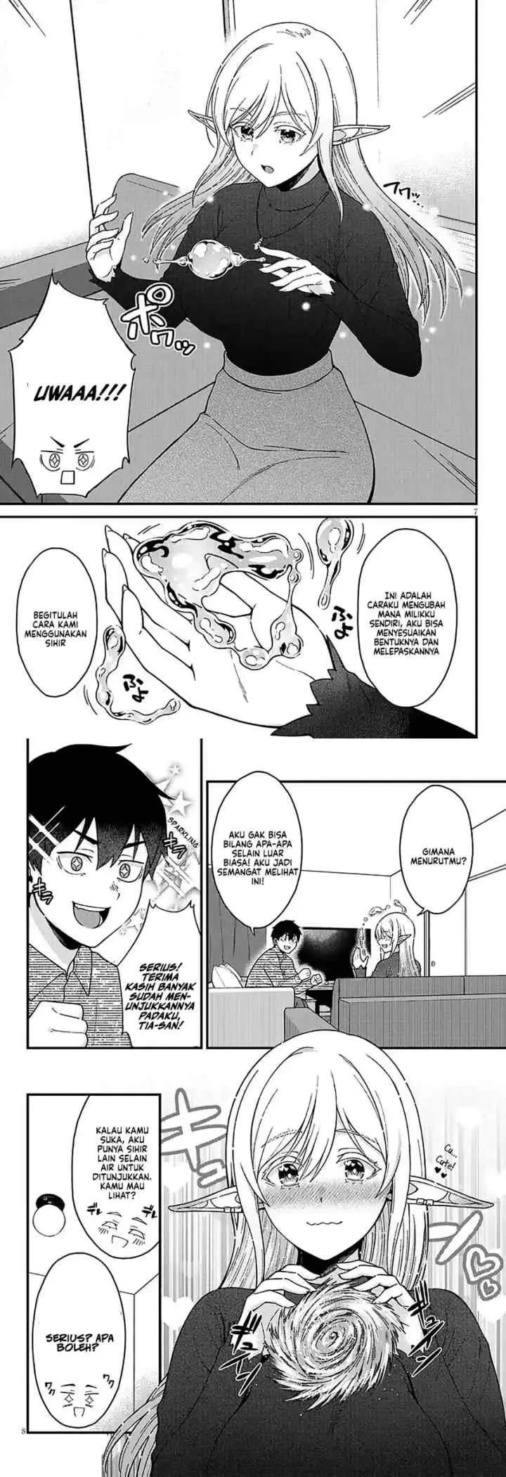 Isekai Kara Kita Elf to Tomo ni Sugosu Nichijou chapter 3 halaman 5
