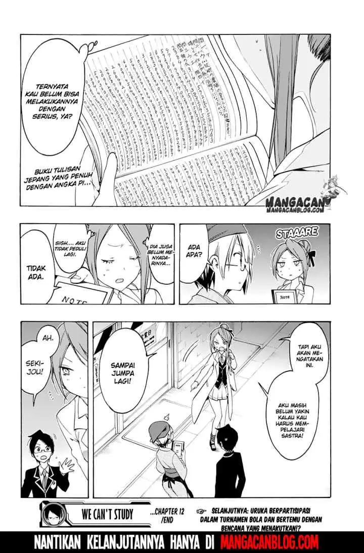 Bokutachi wa Benkyou ga Dekinai chapter 12 halaman 17