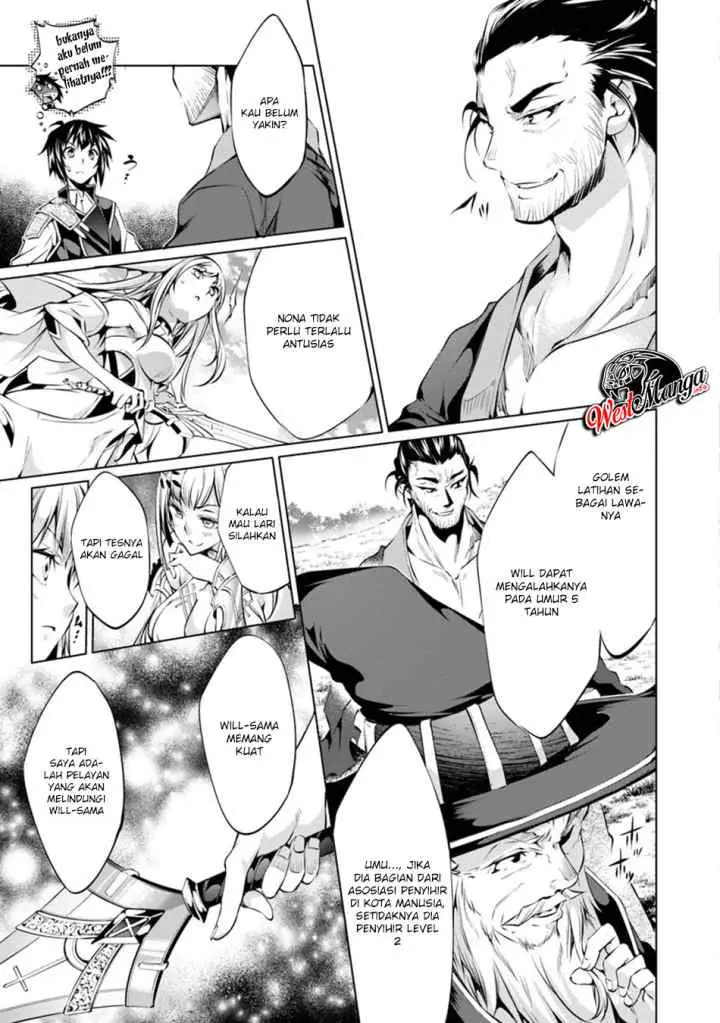 Kamigami ni Sodaterare Shimo no, Saikyou to Naru chapter 5.1 halaman 9
