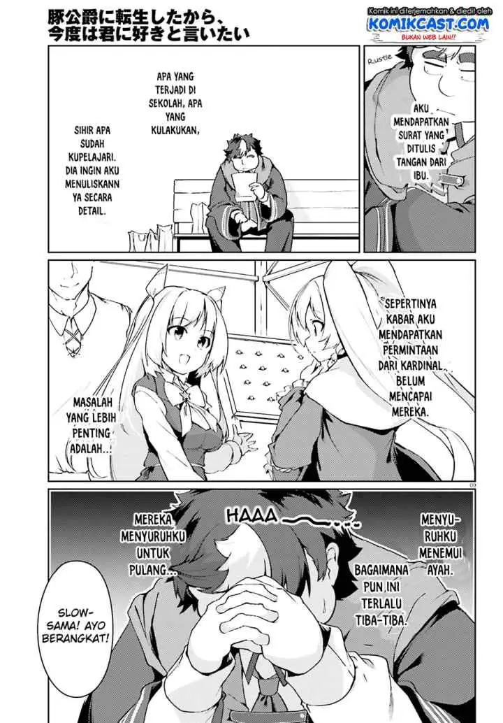 Buta Koushaku ni Tensei shita kara Kondo wa Kimi ni Suki to Iitai chapter 14 halaman 10